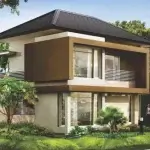 Gambar cat rumah cream dan coklat bernuansa modern