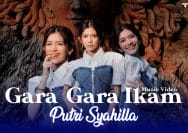 Poster lagu Gara Gara Ikam Oleh Putri Syahilla