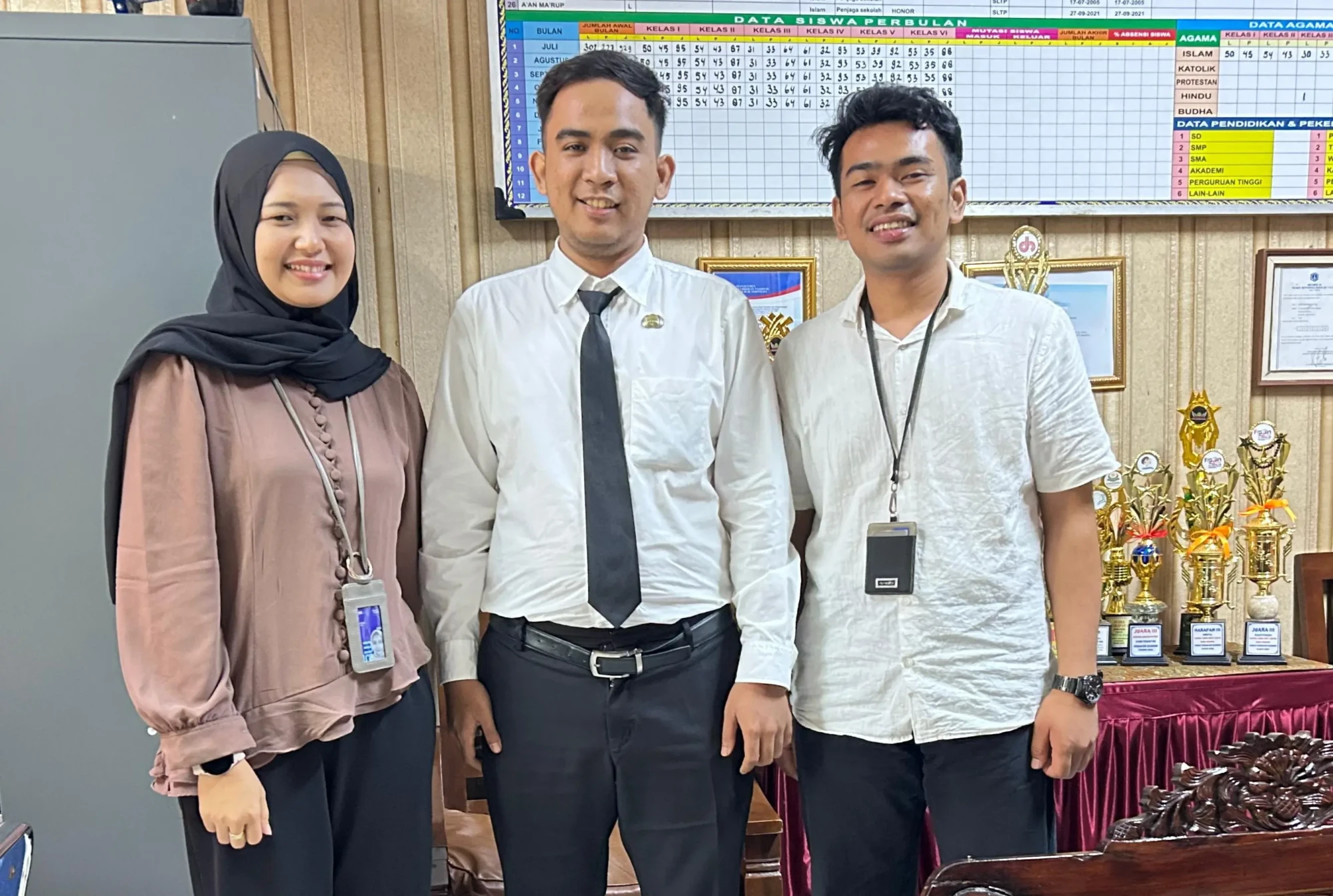 Dokumentasi foto SDN Kalibaru 05 bersama PT Telkom Indonesia