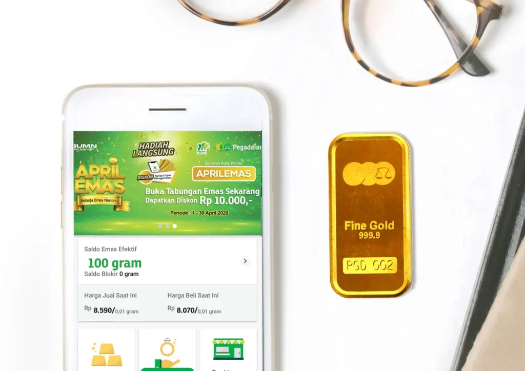 Investasi emas di Pegadaian Digital