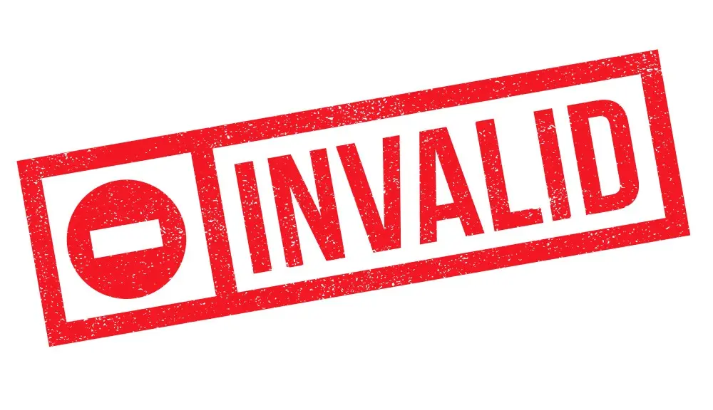 invalid