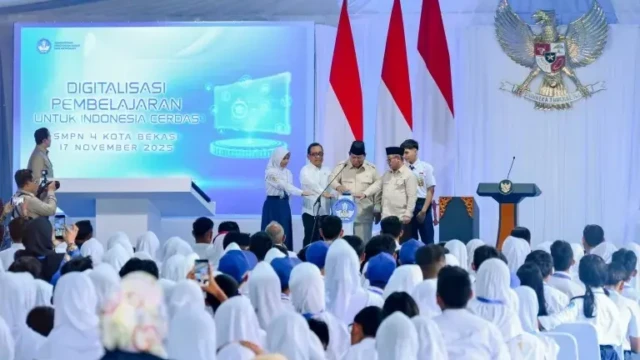 Peresmian Program Digitalisasi Pembelajaran untuk Indonesia Cerdas bersama Presiden RI, Prabowo Subianto