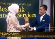 Pegadaian meraih penghargaan “First Mover in Precious Metals Banking Indonesia” dari CNBC Indonesia Awards 2025