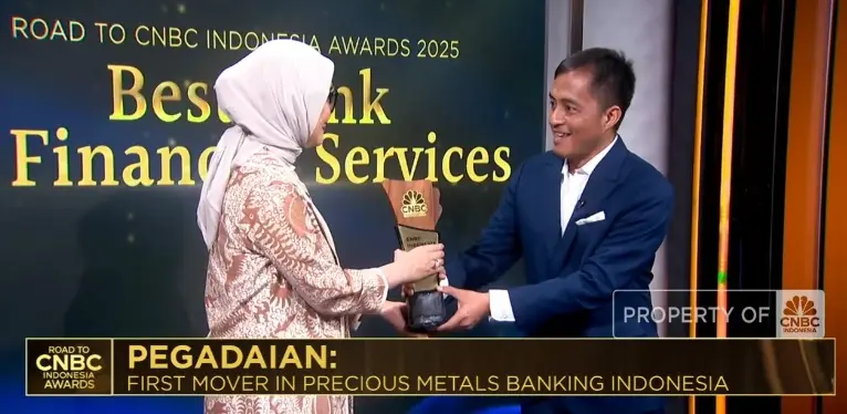 Pegadaian Raih Penghargaan CNBC Indonesia Awards 2025, Kantor Wilayah IX Siap Perkuat Layanan Digital dan Emas