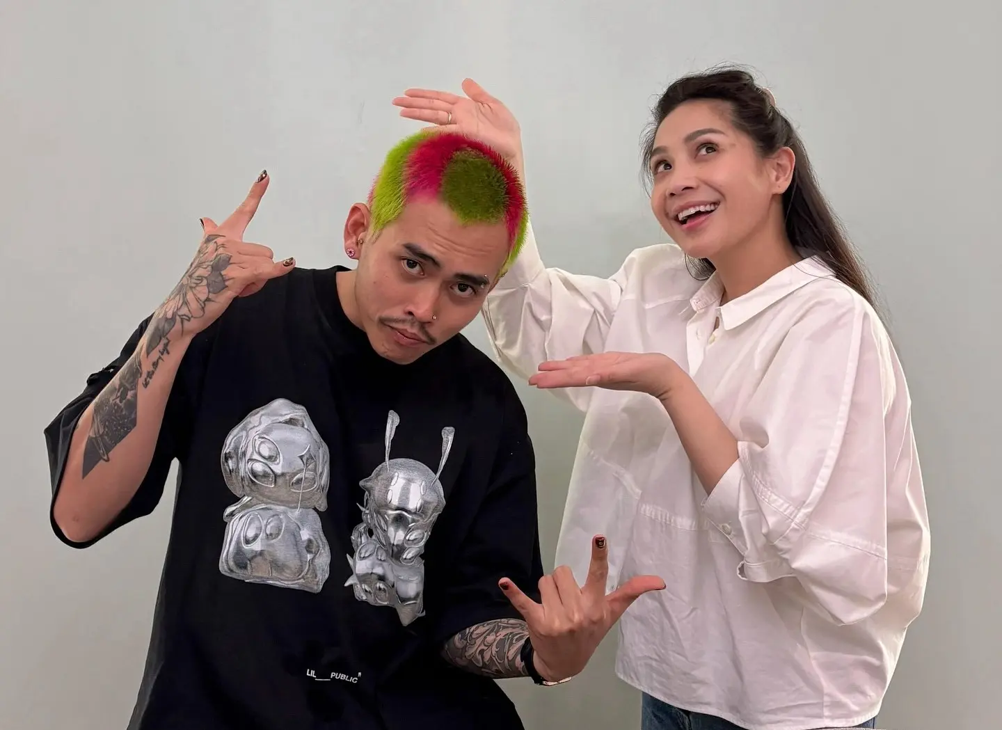 Mister Aloy bersama Nagita Slavina