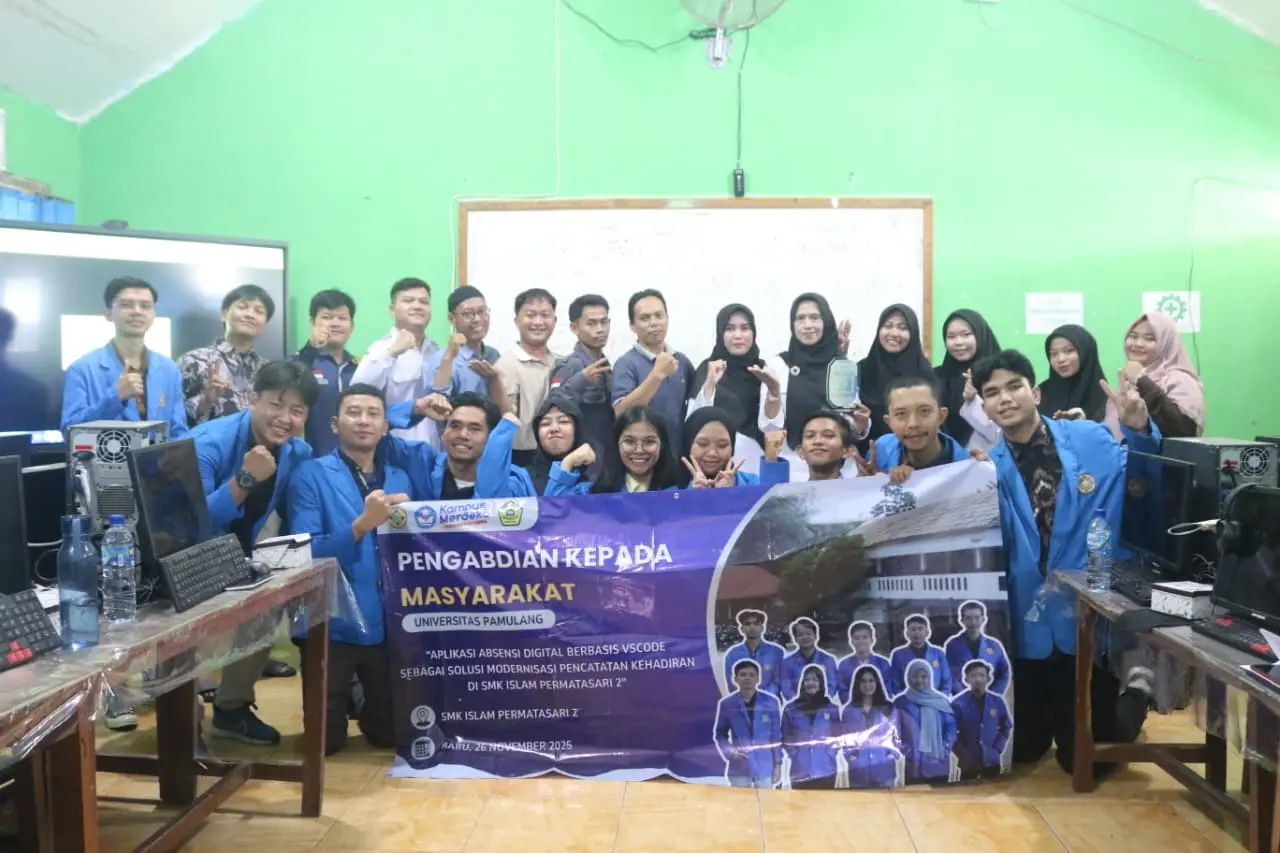 Pengabdian kepada Masyarakat oleh Mahasiswa Program Studi S1 Teknik Informatika Universitas Pamulang. (Foto: Dok/Ist).